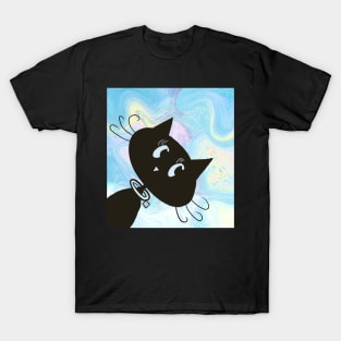 Peekaboo Cosmic Cat T-Shirt